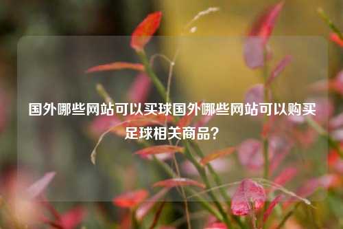 国外哪些网站可以买球国外哪些网站可以购买足球相关商品？